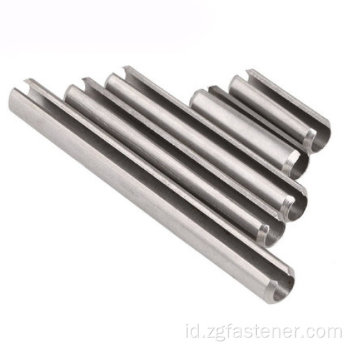 Pin lurus jenis pegas stainless steel-slotted
